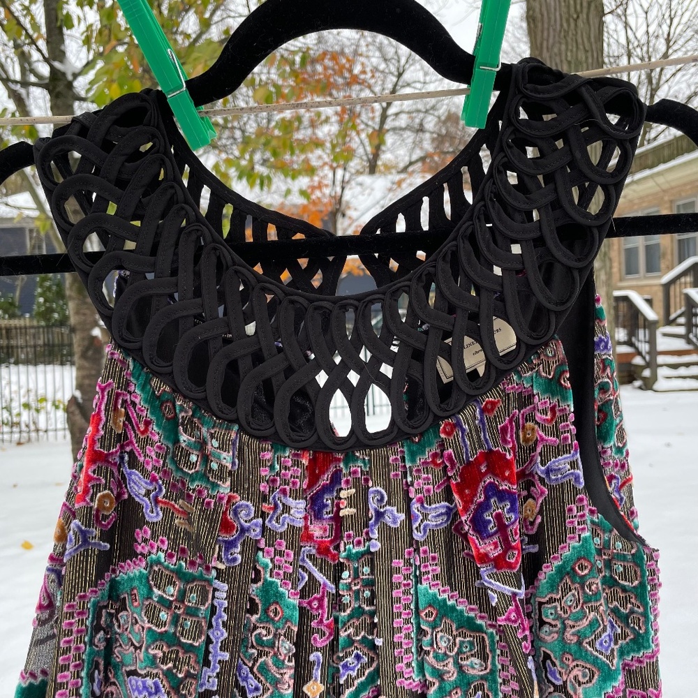 Anthropologie Velvet Dress